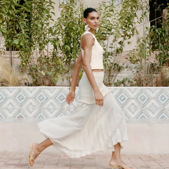 Zara Combination Knit Skirt - Picture 2 of 5